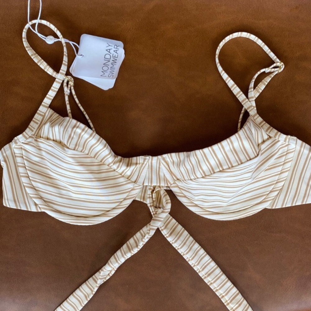 Monday swimwear striped top